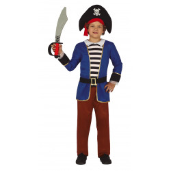 Disfraz de Pirata infantil - Disfraz de mercenario azul