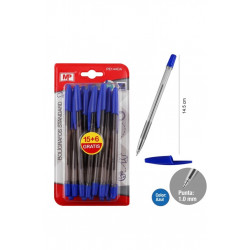 Pack de 21 Bolígrafos. Color azul