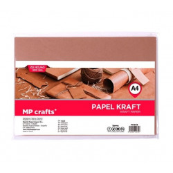 Pack de 20 hojas de Papel Kraft o madera