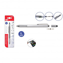 Bolígrafo metal con 5 herramientas