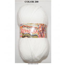 Lana Venezia color blanco No. 200 -5058
