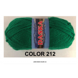 Lana Daska No.212 verde bosque - Ovillo lana gruesa de invierno