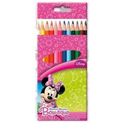 Disney Minnie Pack de 12 Lápices de colores