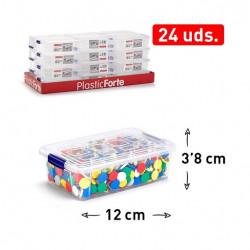 Mini Caja Plástica 200 ml 12 x 3.8 cm