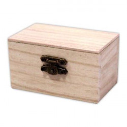 Caja de madera para regalo y bisutería 9 x 5.5 cm