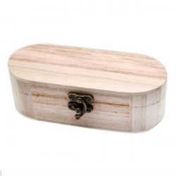 Caja de madera para regalo y bisutería (150x50mm) - Caja de madera para reloj