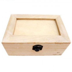 Caja de Madera 120x80mm - Caja de regalo con portafoto