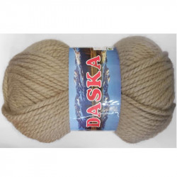 Lana Daska No.271 Beige medio - Ovillo de lana gruesa para invierno