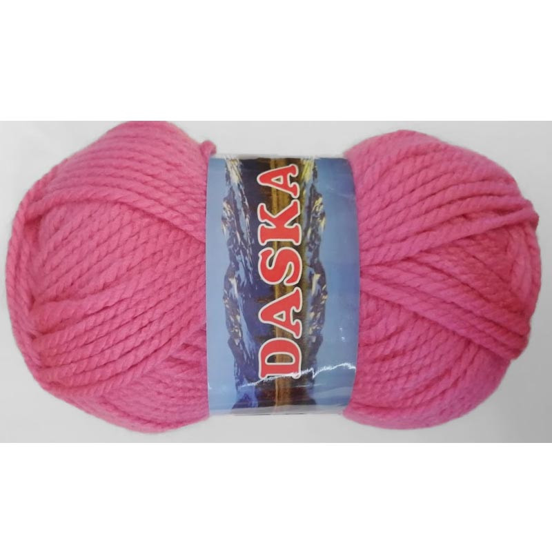 Lana Daska No.221 Rosa chicle - Ovillo de lana gruesa para invierno