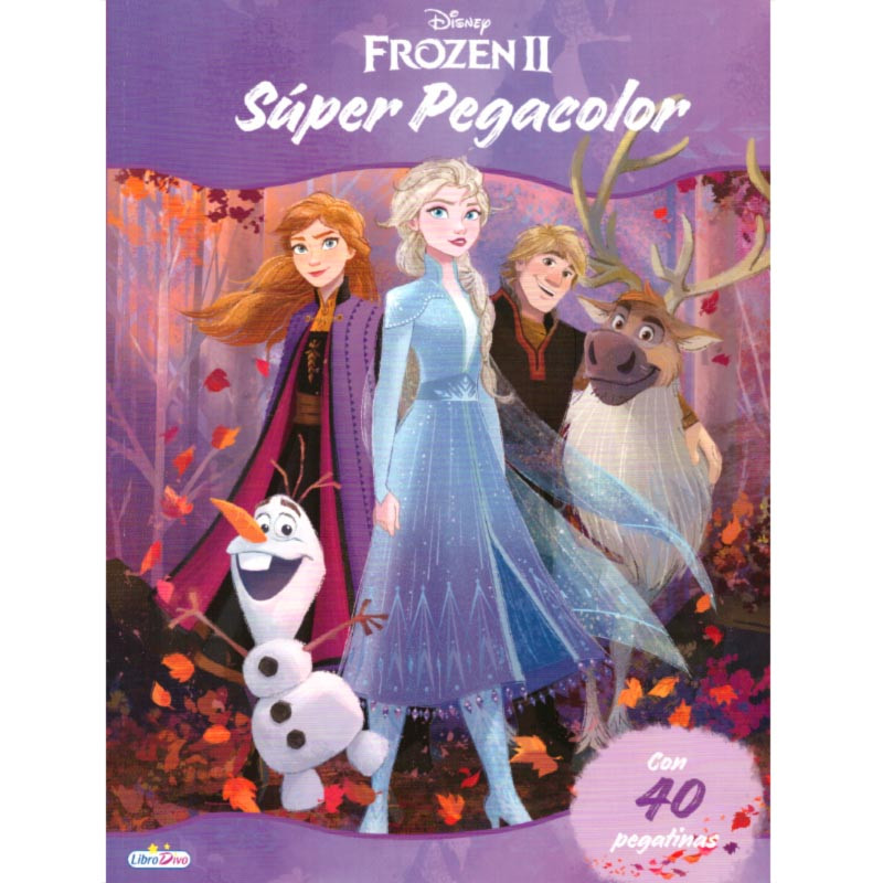 Frozen Pegatinas Actividad Libro Para Colorear Elsa, Anna