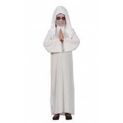 Disfraz de monja satánica infantil - Disfraz de monja blanca