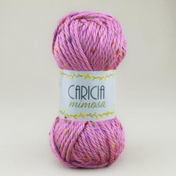Lana Caricia Mimosa Rosa 107 - Ovillo de lana gruesa para invierno