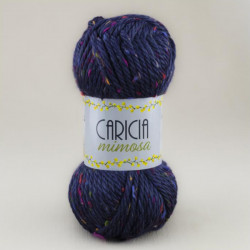 Lana Caricia Mimosa Azul oscuro 105 - Ovillo de lana gruesa para invierno
