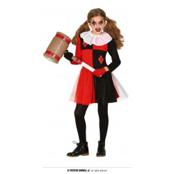 Disfraz Infantil Arlequín rojo y negro, Disfraz de Red Harlequin