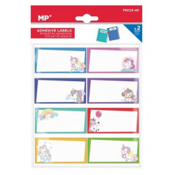Etiquetas adhesivas unicornios para libros y cuadernos escolares - Etiquetas 65*32mm