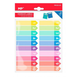 Etiquetas identificadoras adhesivas colorines - Set 40 etiquetas 65 x 13 mm