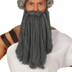 Barba larga gris Zeus - Barba canosa extra larga