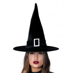 Sombrero de terciopelo negro - Sombrero de bruja Harry Potter