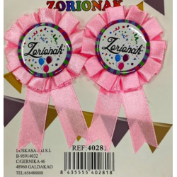 PACK 2 BROCHES ZORIONAK ROSA