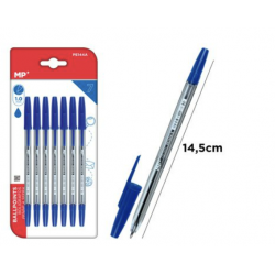 Pack 7 bolígrafos tinta azul. Pack ahorro escolar
