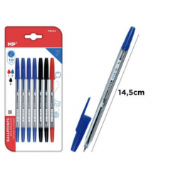 Pack 7 bolígrafos. Pack ahorro escolar
