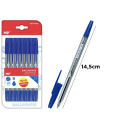 Pack 7 bolígrafos tinta azul. Pack ahorro escolar