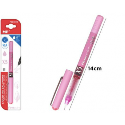 Bolígrafo tinta líquida. Color Rosa. 0.5mm