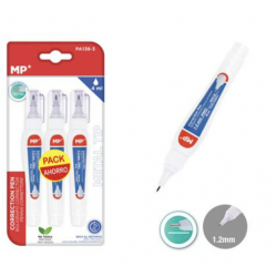 Pack ahorro bolígrafos correctores líquidos de punta fina - Pack 3 unidades