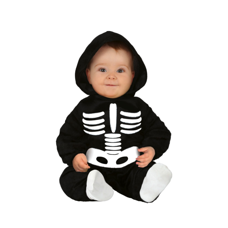 Esqueleto Bebe, Traje de disfraz Para Bebe, Ropa De Halloween Para Bebe, Disfraz  Mono Con Capucha