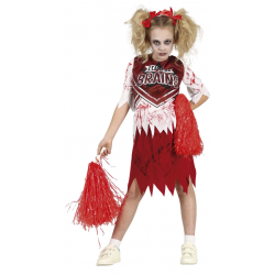 Disfraz de Zombie Cheerleader, Disfraz de  Animadora Zombi para Niña