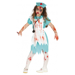 Disfraz de Zombie Nurse, Disfraz de Enfermera Zombi para Niña