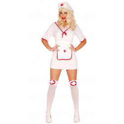 Disfraz de enfermera adulta. Vestido de enfermera sexy