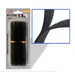 Velcro para Costura 5.0x30cms Negro