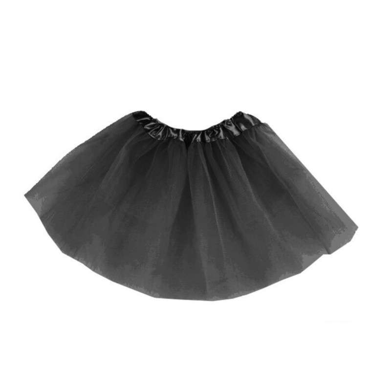Tutú Infantil Negro - Falda de Tul 30cm