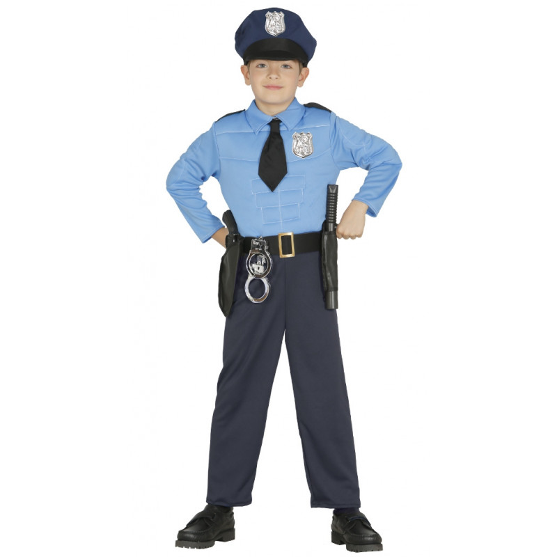 Disfraz de Policía infantil . Traje de oficial para niño
