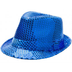 Sombrero de Lentejuelas Azul