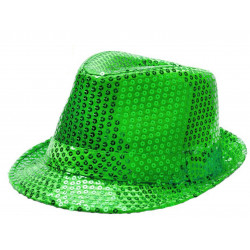 Sombrero de Lentejuelas Verde