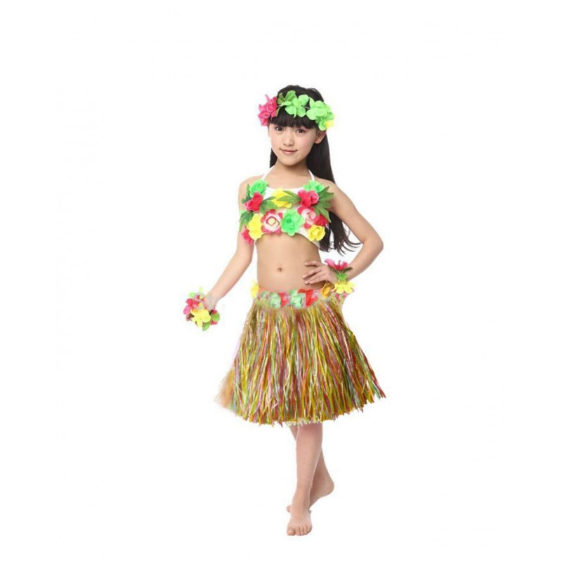 Falda Hawaiana 30cm Multicolor