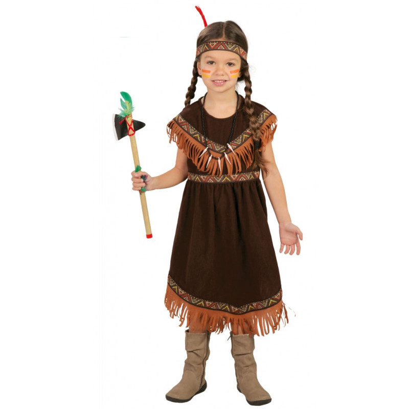 Disfraz de India Infantil - Disfraz India Apache para Niña | Bazar Chinatown