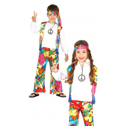 Disfraz de Hippie para Niño y Niña - Conjunto Hippie Infantil