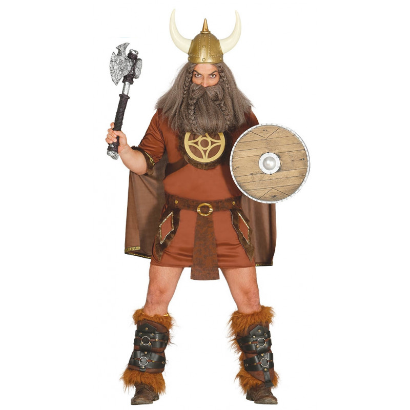 Disfraz de guerrero vikingo para adultos, talla M, disfraz medieval, disfraz  de guerrero vikingo para hombre : : Juguetes y Juegos
