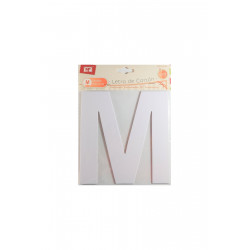 Letra "M" de Cartón