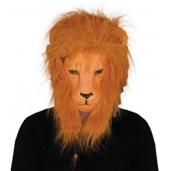 Careta de león con pelo