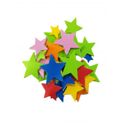 Estrellas de Goma Eva Adhesivas. Pegatinas de Estrellas de Colores