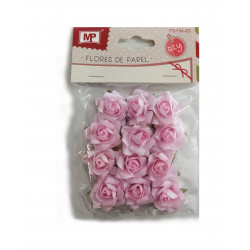 Flores de Papel, 12 Unidades Rosa