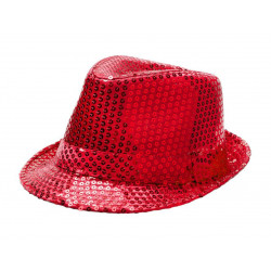 Sombrero de Lentejuelas Rojo