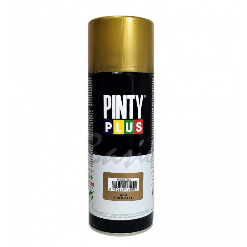 Pintura Spray Oro Gold P151, 400 ml - PintyPlus | Bazar Chinatown