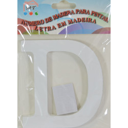 Letra D de Madera 11 cm