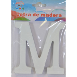 Letra M de Madera 11cms.