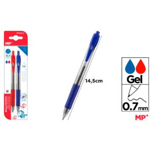 Bolígrafos gel punta 0.7mm 2uds